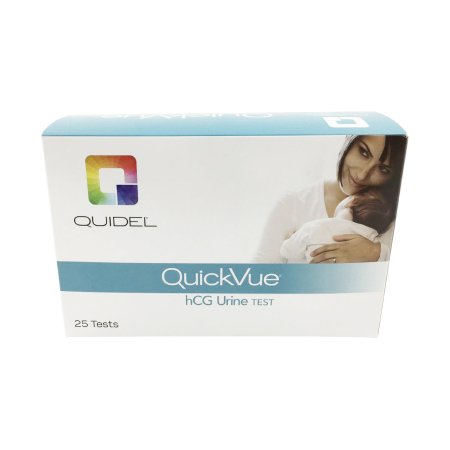 Pregnancy Rapid Test Kit QuickVue® Fertility Test hCG Pregnancy Test Urine Sample 25 Tests CLIA Waived (25/KT 12KT/CS) by Quidel Corporation  ID 20109